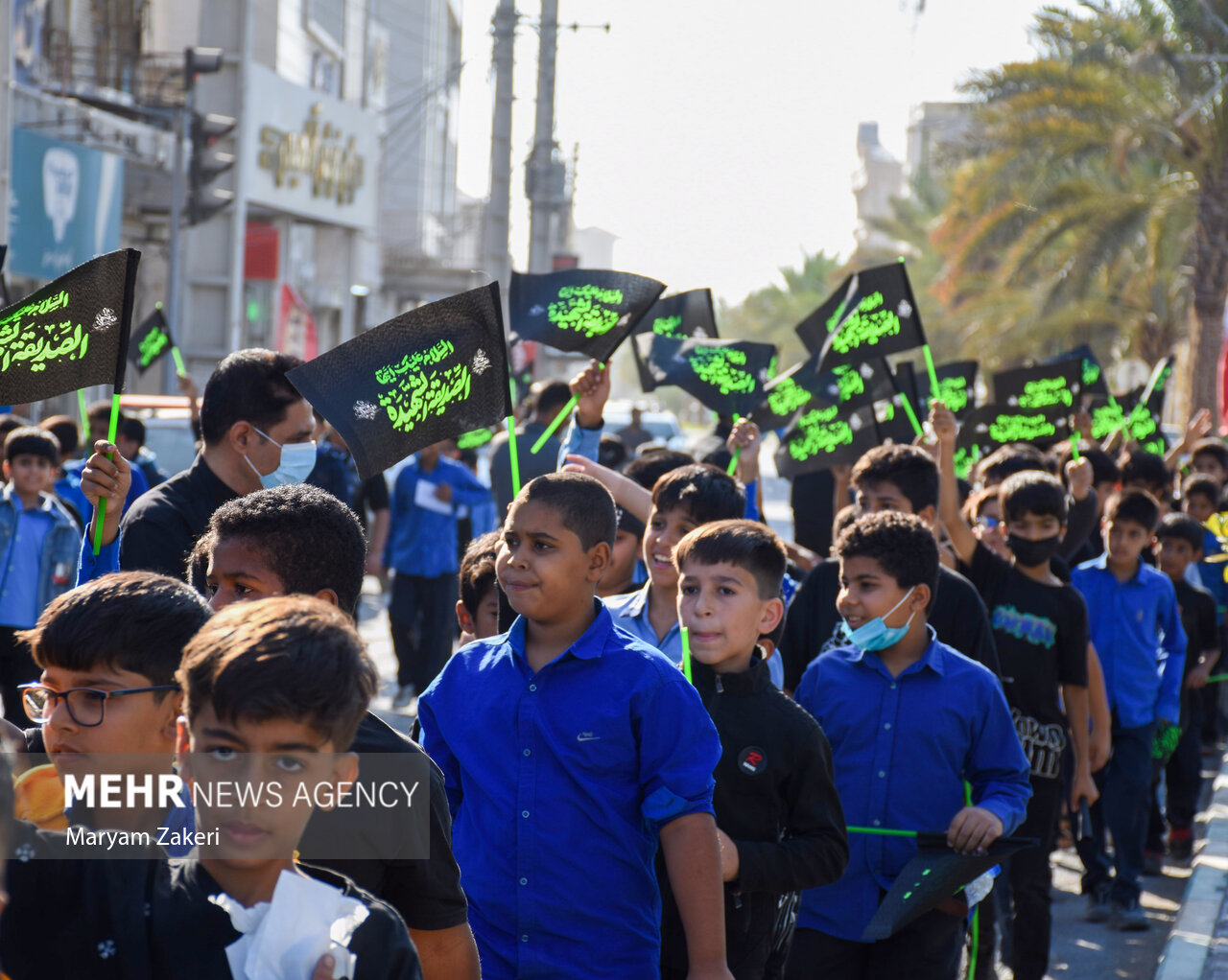 دسته عزاداری نوگلان فاطمی در میناب