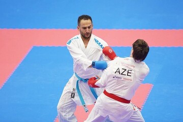 کامران رضایی نژاد به مرحله رده بندی کاراته رسید 