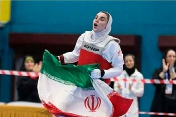 نسیبه شهبازی صاحب گردن آویز برنز شد