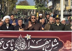 دسته عزاداری سالروز شهادت حضرت فاطمه(س) در رودسر