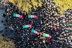 تشییع و خاکسپاری پیکر هشت شهید گمنام در بجنورد