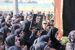 تشییع پرشور پیکر شهید خوش‌نام فاطمی در زیارتعلی بخش رودخانه