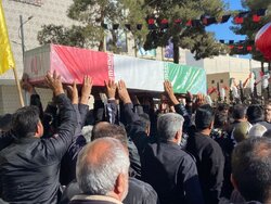 تشییع پیکر مطهر شهید گمنام در بابل