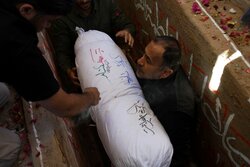 خاکسپاری پیکر پاک شهید گمنام در بیرجند