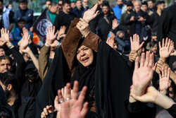 مراسم عزاداری شهادت حضرت زهرا (س) در میدان نبوت