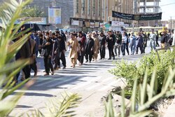 مراسم عزاداری شهادت حضرت فاطمه(س) در ایرانشهر