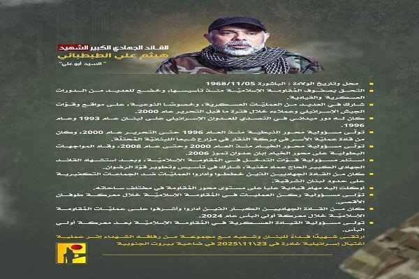 من هو القائد الشهيد هيثم الطبطبائي؟