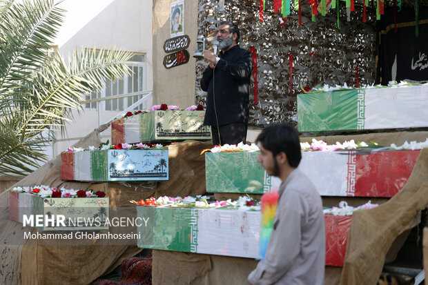 تشییع شهدای گمنام در بوشهر