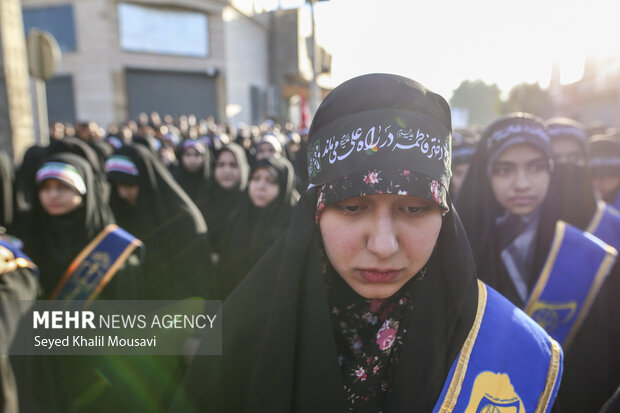 تشییع ۸ شهید گمنام دفاع مقدس در اهواز