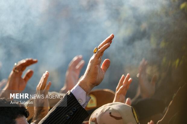 تشییع پیکر شهدای گمنام در سمنان