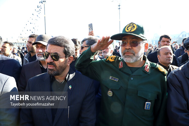 تشییع شهدای گمنام در همدان