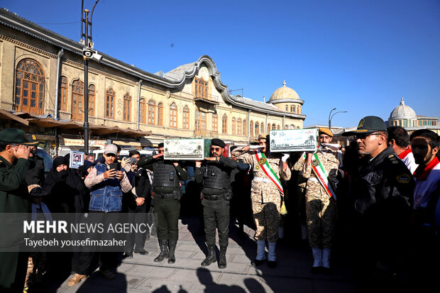 تشییع شهدای گمنام در همدان