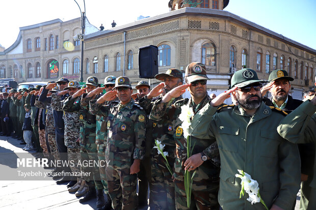 تشییع شهدای گمنام در همدان