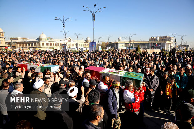 تشییع شهدای گمنام در همدان