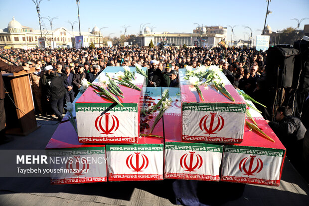 تشییع شهدای گمنام در همدان