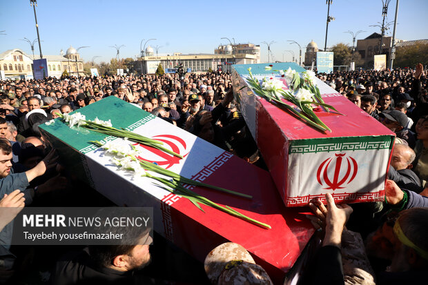 تشییع شهدای گمنام در همدان