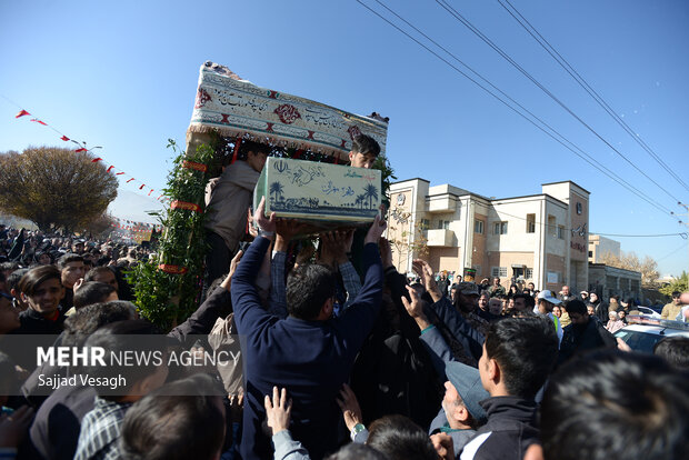 تشییع و تدفین شهید گمنام در همدان