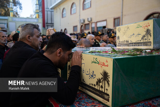 مراسم تشییع ۵ شهید گمنام گرگان