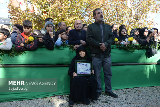 تشییع و تدفین شهید گمنام در همدان