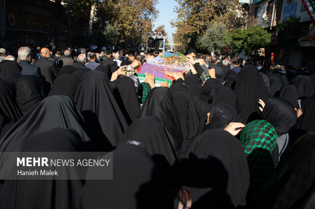 مراسم تشییع ۵ شهید گمنام گرگان