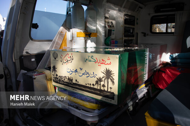 مراسم تشییع ۵ شهید گمنام گرگان