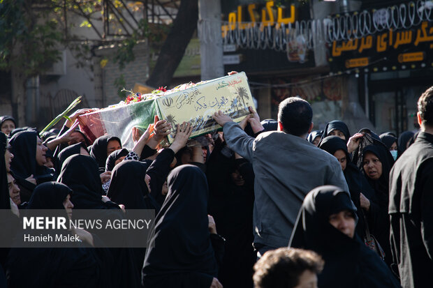 مراسم تشییع ۵ شهید گمنام گرگان