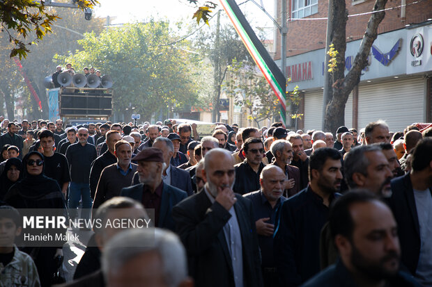 مراسم تشییع ۵ شهید گمنام گرگان