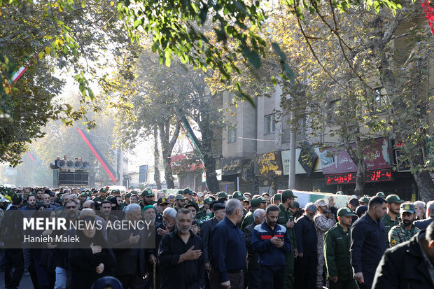 مراسم تشییع ۵ شهید گمنام گرگان