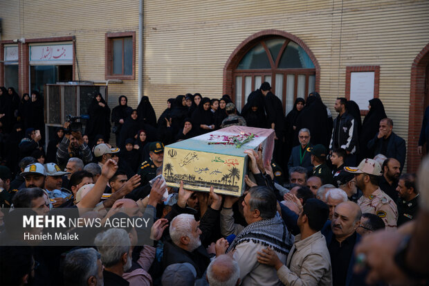 مراسم تشییع ۵ شهید گمنام گرگان