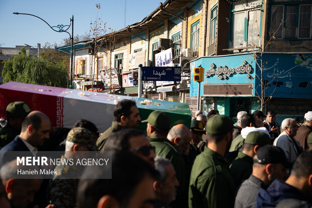 مراسم تشییع ۵ شهید گمنام گرگان