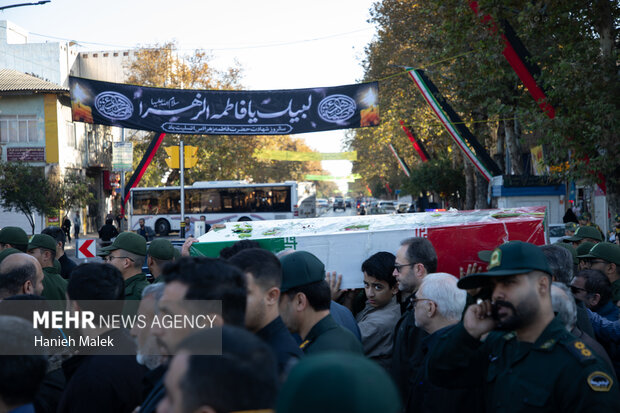 مراسم تشییع ۵ شهید گمنام گرگان