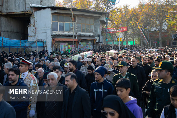 مراسم تشییع ۵ شهید گمنام گرگان