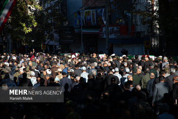 مراسم تشییع ۵ شهید گمنام گرگان