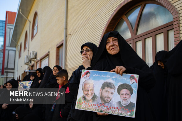 مراسم تشییع ۵ شهید گمنام گرگان