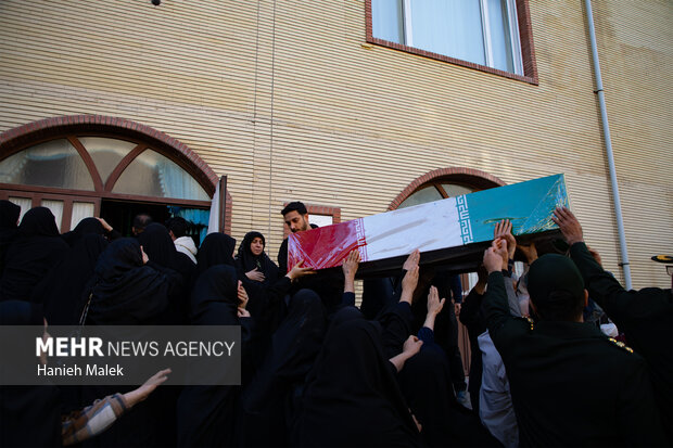 مراسم تشییع ۵ شهید گمنام گرگان