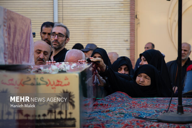 مراسم تشییع ۵ شهید گمنام گرگان