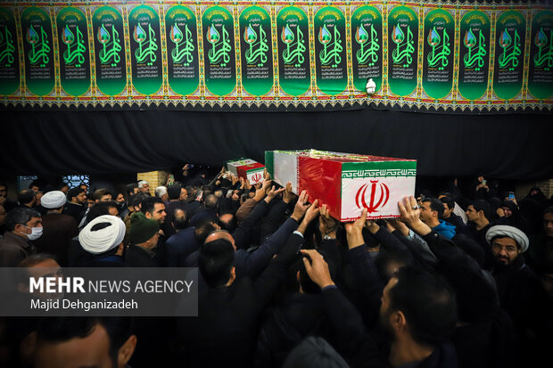 مراسم تشییع پیکر مطهر «شهدای خوشنام» در یزد