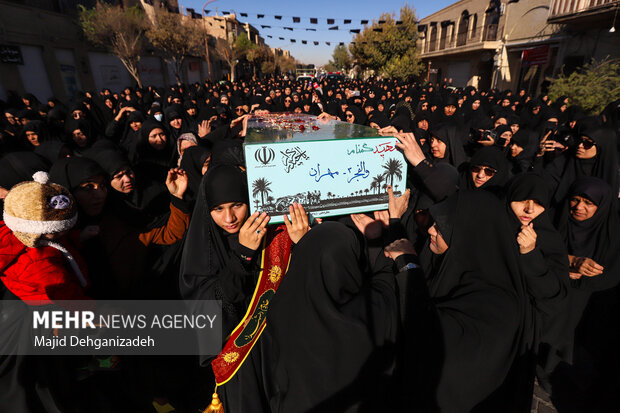 مراسم تشییع پیکر مطهر «شهدای خوشنام» در یزد