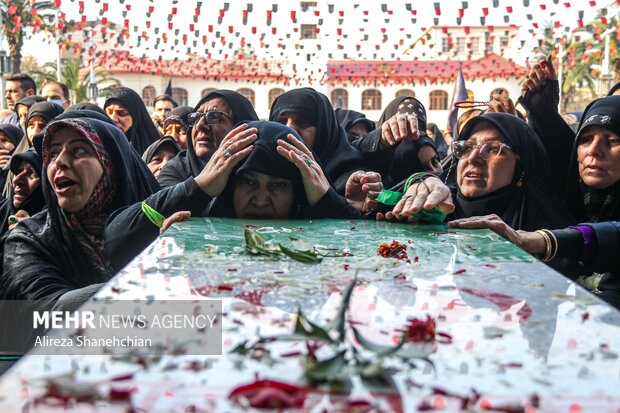 میزبانی پرشکوه گیلانیان از هفت شهید گمنام در اجتماع بزرگ فاطمیون رشت