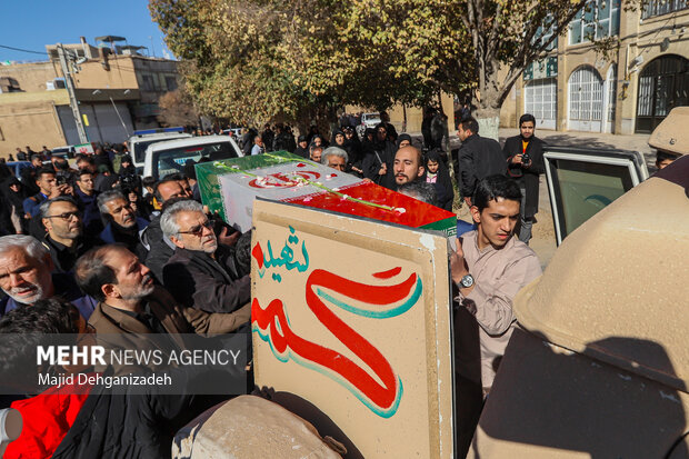 مراسم تشییع پیکر مطهر «شهدای خوشنام» در یزد