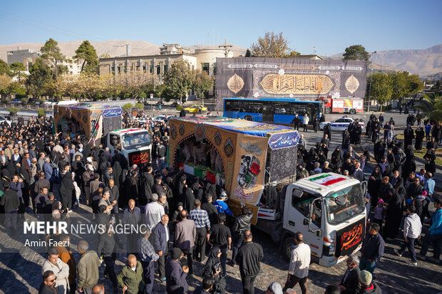 تشییع 12 شهید در شیراز