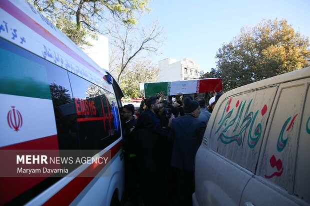 تشییع و خاکسپاری پیکر هشت شهید گمنام در بجنورد