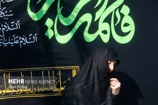 مراسم عزاداری شهادت حضرت زهرا (س) در میدان هفتم تیر