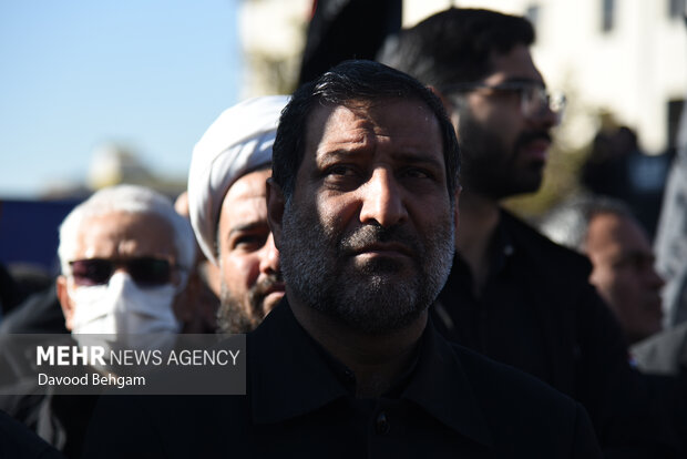 مراسم تشییع پیکر شهدای گمنام دفاع مقدس در مشهد