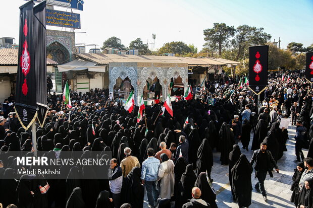 تشییع 7 شهید گمنام در شهر مقدس قم