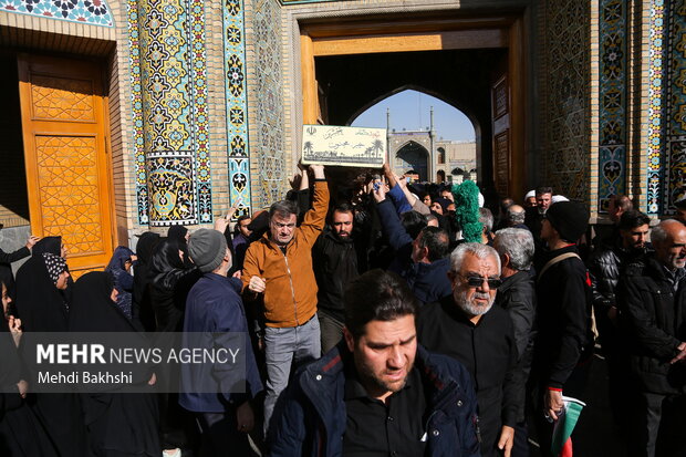 تشییع 7 شهید گمنام در شهر مقدس قم