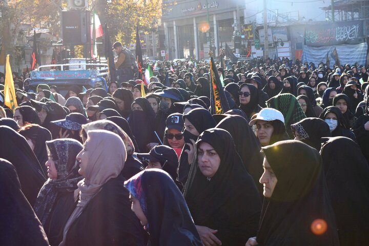 تشییع شهدای خوش‌نام بر دستان عزاداران فاطمی در یاسوج