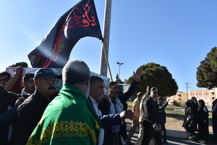 تشییع شهدای خوش‌نام بر دستان عزاداران فاطمی در یاسوج