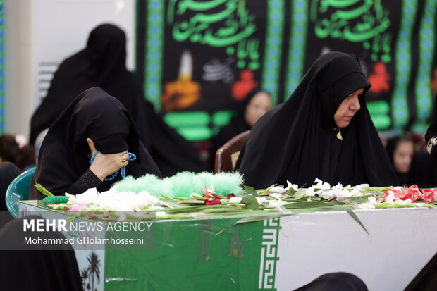 مراسم عزاداری روز شهادت حضرت زهرا (س) با حضور آیت الله حسینی بوشهری نماینده مردم بوشهر در مجلس خبرگان رهبری