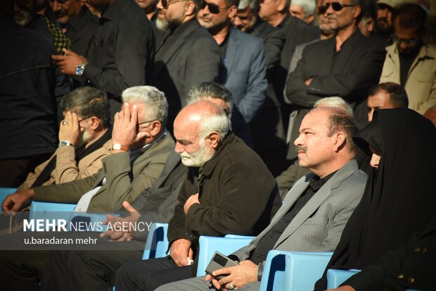 مراسم تشییع شهدای گمنام در زاهدان